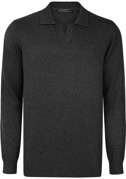 Erkek Polo Yaka Uzun Kollu Kazak