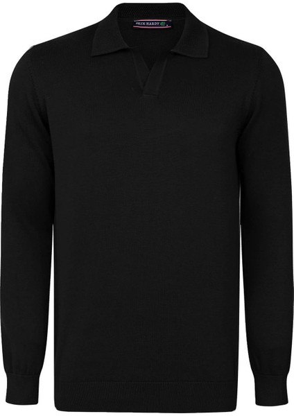 Erkek Polo Yaka Uzun Kollu Kazak