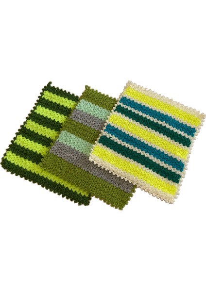 El Örgüsü Yıldız Modelli Kare 3'lü Banyo Lifi Neon Yeşil & Koyu Yeşil & Neon Yeşil-Koyu Yeşil fiyatları