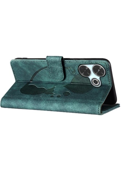 Xiaomi Poco M6 4g Için Flip Case Kabartmalı Sevimli Kedi Tutucu Kapak Cüzdan (Yurt Dışından) indirimleri