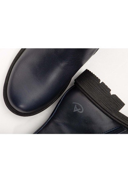 Kadın Fermuarlı Bot - Lacivert modelleri