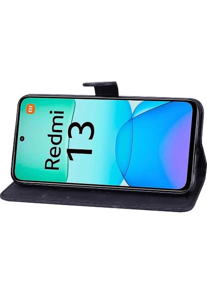 Xiaomi Poco M6 4g Için Flip Case Deri Cüzdan Kickstand Koruyucu Büyük (Yurt Dışından) modelleri