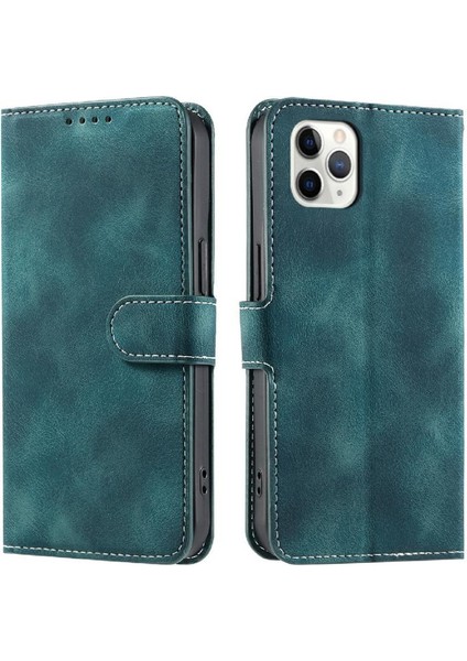IPhone 11 Için Flip Case Pro Max Manyetik Pu Deri Bilek Kayışı Kickstand (Yurt Dışından)