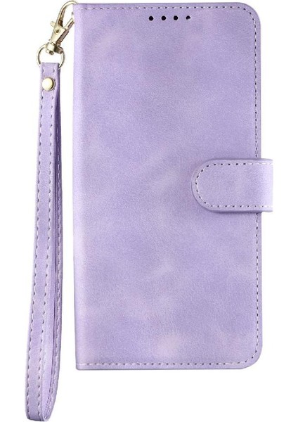 IPhone 12 Mini Bilek Kayışı Manyetik Pu Deri Kickstand Için Flip Case (Yurt Dışından)