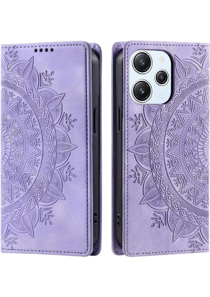 Xiaomi Poco M6 4g Için Flip Case Darbeye Kapak Kapak Yan Toka Pu (Yurt Dışından)