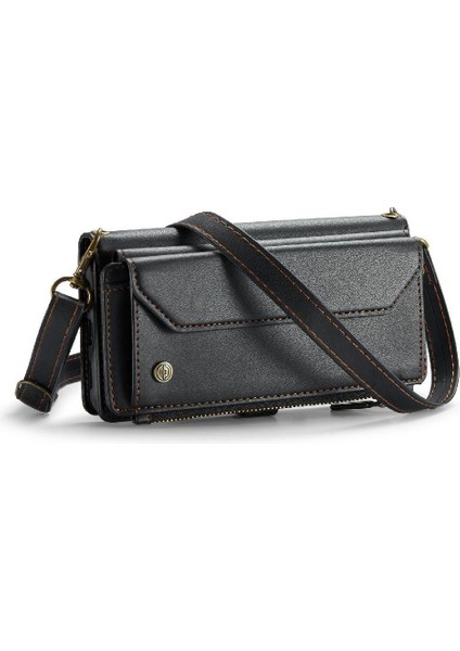 IPhone 16 Için Crossbody Durumda Pro Max Rfıd Engelleme Durumda Cüzdan Kart Tutucu (Yurt Dışından)