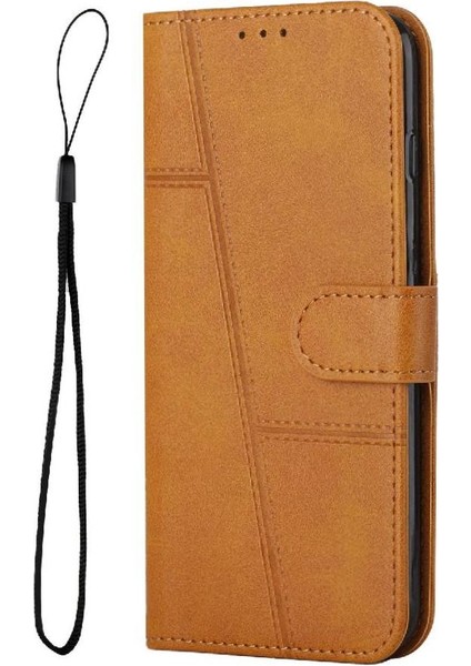 Xiaomi Poco M6 4g Yan Toka Için Flip Case Tam Koruma Kartı Pu (Yurt Dışından)