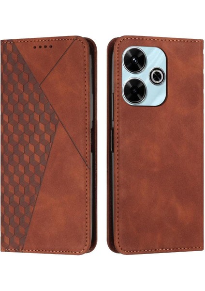 Xiaomi Poco M6 4g Pu Deri Cüzdan Kickstand Kart Için Flip Case (Yurt Dışından)