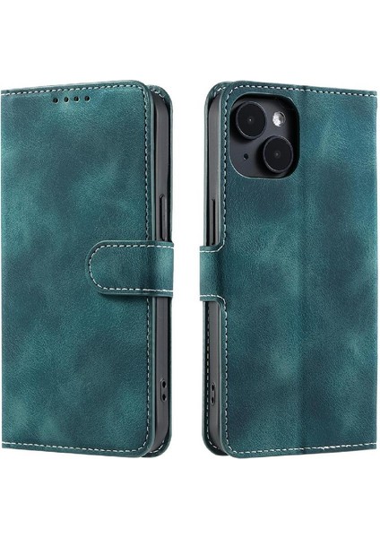 IPhone 13 Mini Cüzdan Kart Yuvaları Için Flip Case Pu Deri Kickstand Bilek (Yurt Dışından)