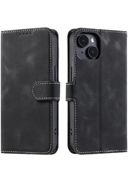 IPhone 13 Için Flip Case Bilek Kayışı Cüzdan Kart Yuvaları Kickstand Pu Deri (Yurt Dışından) indirimleri