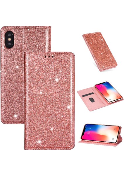 IPhone Xs Için Glitter Flip Case/iphone x Kart Tutucu Flip Case Cüzdan Pu (Yurt Dışından)