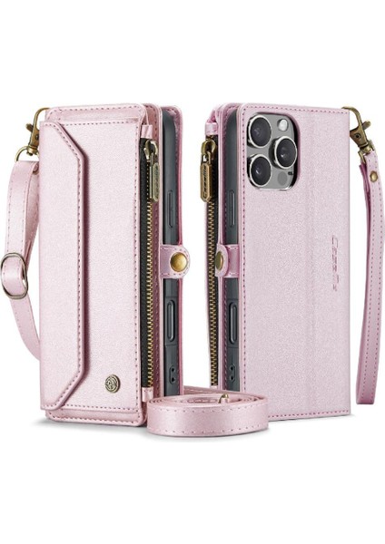 Kadınlar Için Crossbody Durumda IPhone 16 Pro Durumda Cüzdan Cüzdan Durumda Kart (Yurt Dışından)