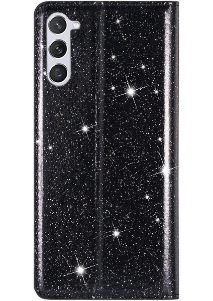 Samsung Galaxy S23 Için Glitter Flip Case Pu Deri Kart Tutucu Flip Case (Yurt Dışından) fırsatları