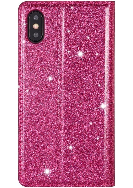 IPhone Xr Manyetik Kapatma Flip Case Cüzdan Pu Kart Için Glitter Flip Case (Yurt Dışından) modelleri