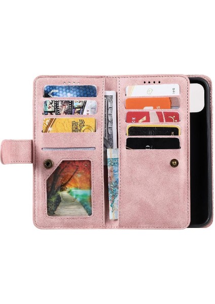 Xiaomi Poco M6 4g 9 Kart Yuvaları Için Flip Case Cüzdan Pu Deri Kickstand (Yurt Dışından) modelleri