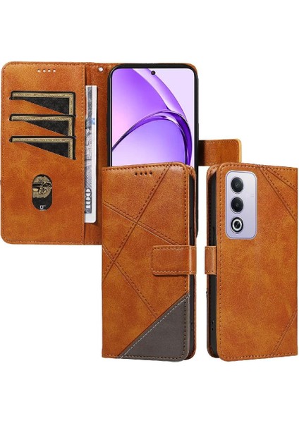 Oppo A3 Pro 5g Deri Telefon Koruma Kılıfı ve Kart Yuvası Için Flip Case (Yurt Dışından)