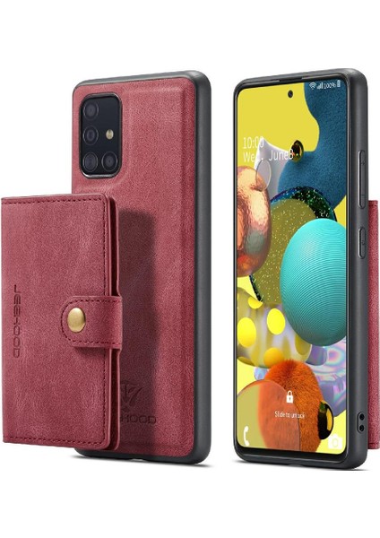Samsung Galaxy A51 5g Için Kılıf Ayrılabilir Manyetik Tasarım Standı Kart Sahibi (Yurt Dışından) modelleri