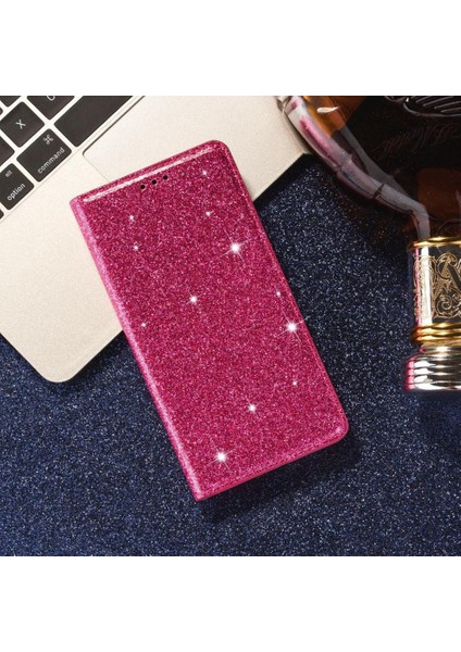 MY Boutique1 Samsung Galaxy S21 Için Glitter Flip Case 5g Flip Case Cüzdan Pu Deri (Yurt Dışından)