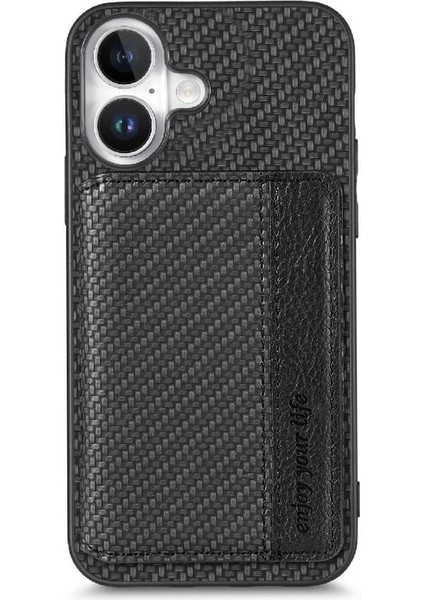 IPhone 16 Için Kılıf Artı Komple Kamera Güvenlik Rfıd Engelleme Manyetik Kart (Yurt Dışından)