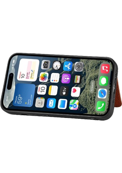 IPhone 16 Için Kılıf Artı Komple Kamera Güvenlik Rfıd Engelleme Manyetik Kart (Yurt Dışından)