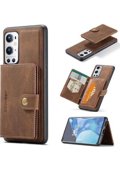 Oneplus 9 Pro Için Kılıf Standı Ayrılabilir Manyetik Tasarım Cardholder Magsafe (Yurt Dışından)