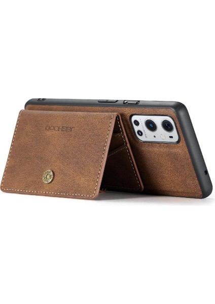 Oneplus 9 Pro Için Kılıf Standı Ayrılabilir Manyetik Tasarım Cardholder Magsafe (Yurt Dışından)