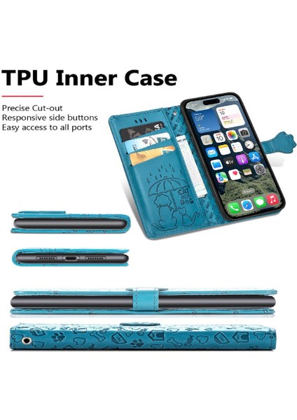 IPhone 16 Için Kılıf Artı Kapak Kapak Kılıf Karikatür Hayvanlar Kısa (Yurt Dışından)