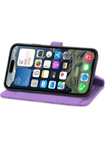 IPhone 16 Için Flip Case Artı Cüzdan Çok Renkli Çoklu Kart Yuvası Iş (Yurt Dışından)