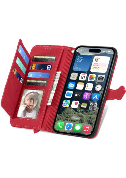 IPhone 16 Için Flip Case Fermuar Tarzı Çoklu Kart Yuvası Çok Renkli (Yurt Dışından) indirimleri