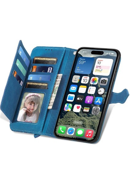 IPhone 16 Için Flip Case Fermuar Tarzı Çoklu Kart Yuvası Çok Renkli (Yurt Dışından) modelleri