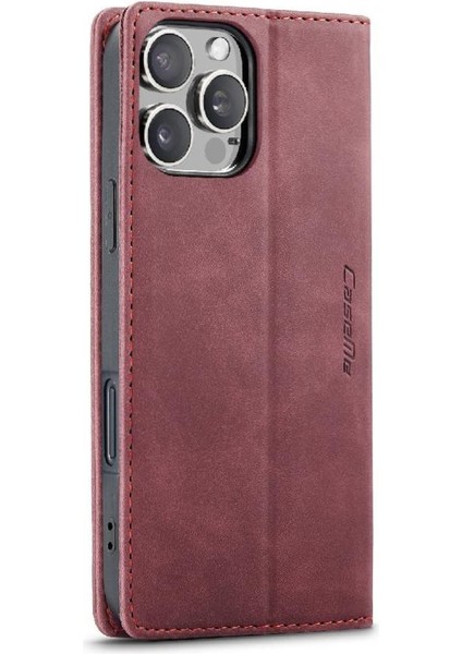 IPhone 16 Için Flip Case Pro Vintage Pu Deri Cüzdan Manyetik Kapatma (Yurt Dışından)