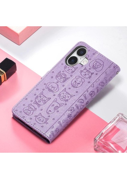 IPhone 16 Için Kılıf Artı Kapak Kapak Kılıf Karikatür Hayvanlar Kısa (Yurt Dışından)