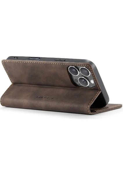 IPhone 16 Için Flip Case Pro Max Durumda Kart Yuvası Kickstand Flip Folio Kitap (Yurt Dışından)