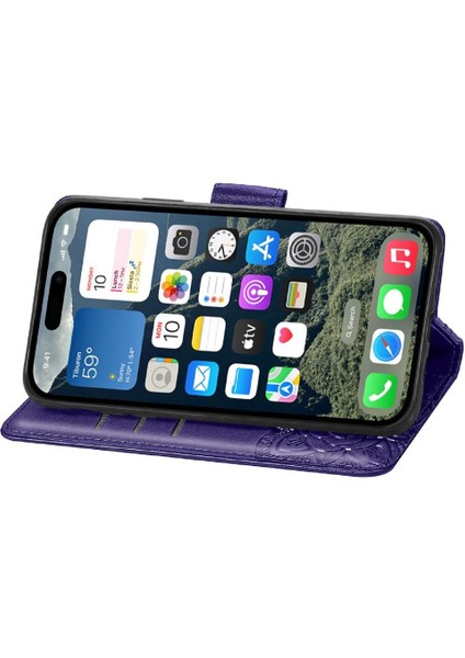 Iphone 16 Için Kılıf Artı Iş Kelebek Cüzdan Çok Renkli Kanat (Yurt Dışından)