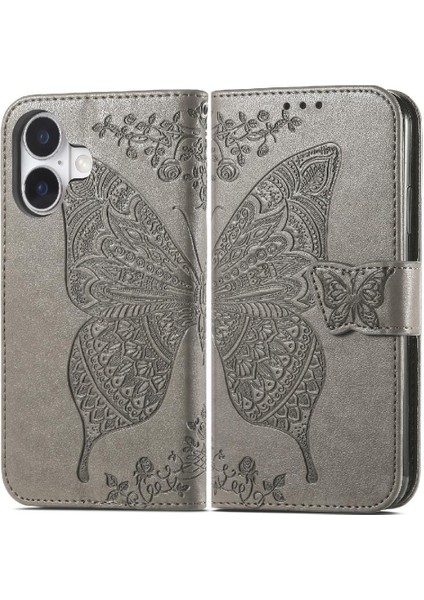 Iphone 16 Için Kılıf Cüzdan Çok Renkli Kelebek Iş Kanat (Yurt Dışından)