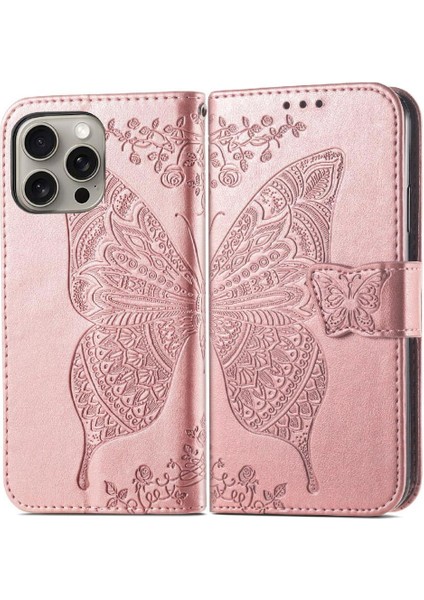 Iphone 16 Için Kılıf Pro Max Kelebek Cüzdan Iş Kanat Çok Renkli (Yurt Dışından)
