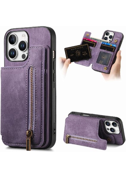 Iphone 16 Için Kılıf Pro Max Standı Fonksiyonu Katlanabilir Arka Kapak Vintage (Yurt Dışından)