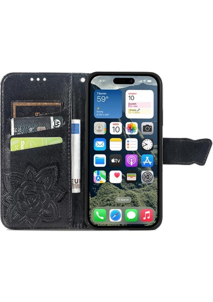 Iphone 16 Için Kılıf Artı Iş Kelebek Cüzdan Çok Renkli Kanat (Yurt Dışından)