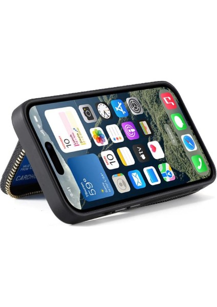 Iphone 16 Için Kılıf Premium Deri Standı Ayarlanabilir Kordon 7 Kart Yuvaları (Yurt Dışından) fırsatları
