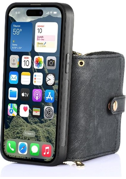 Iphone 16 Için Kılıf Premium Deri Standı Ayarlanabilir Kordon 7 Kart Yuvaları (Yurt Dışından) indirimleri