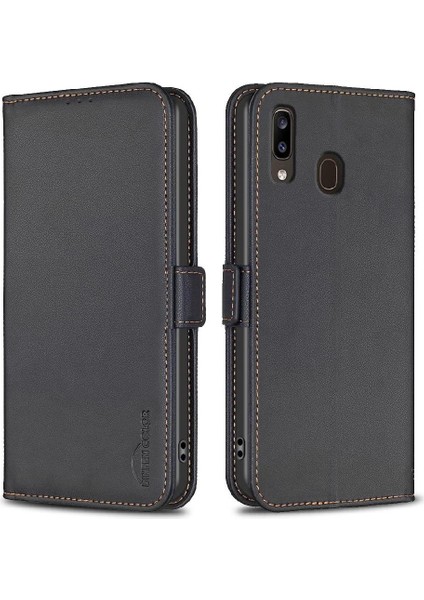 Samsung Galaxy A20 Için Flip CASE/A30 Kickstand Darbeye Tpu Iç Kabuk (Yurt Dışından)