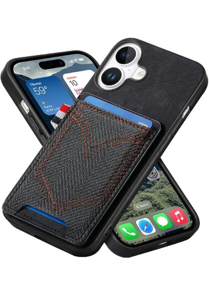 Iphone 16 Için Kılıf Manyetik Araç Montaj Kot Cep Tasarım Crad Yuvası (Yurt Dışından) fiyatları