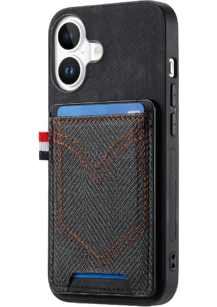 Iphone 16 Için Kılıf Manyetik Araç Montaj Kot Cep Tasarım Crad Yuvası (Yurt Dışından) modelleri