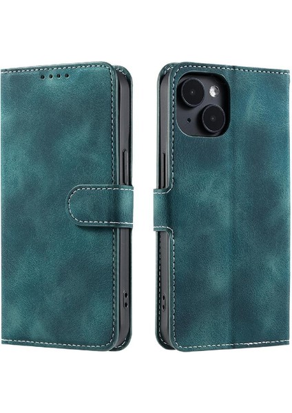 IPhone 13 Için Flip Case Bilek Kayışı Cüzdan Kart Yuvaları Kickstand Pu Deri (Yurt Dışından) fırsatları