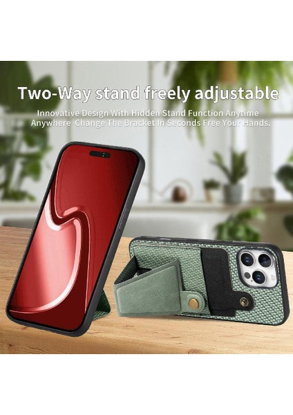 Iphone 16 Için Kılıf Pro Max Manyetik Tasarım Standı Fonksiyon Braketi (Yurt Dışından)
