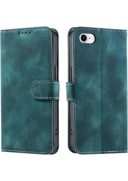 IPhone 7/8 Için Flip Case Bilek Kayışı Cüzdan Kart Yuvaları Pu Deri Manyetik (Yurt Dışından) indirimleri