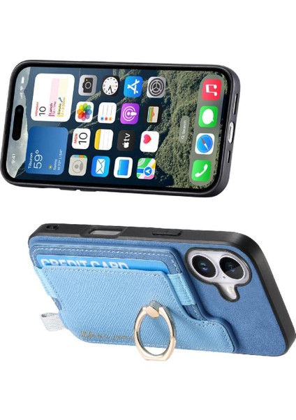 Iphone 16 Için Kılıf Artı Magsafe Uyumlu Halka Standı Tutucu Cüzdan (Yurt Dışından)