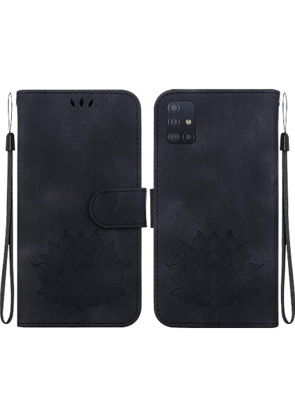 Samsung Galaxy A51 5g Kickstand Kickstand Cüzdan Kabartma Için Flip Case (Yurt Dışından)