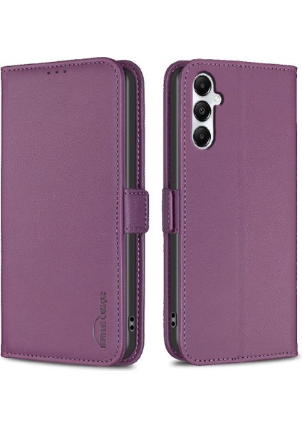 Samsung Galaxy A05S Darbeye Tpu Iç Kabuk Kickstand Pu Için Flip Case (Yurt Dışından)