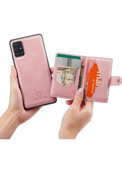Samsung Galaxy A51 5g Için Kılıf Ayrılabilir Manyetik Tasarım Standı Kart Sahibi (Yurt Dışından) modelleri